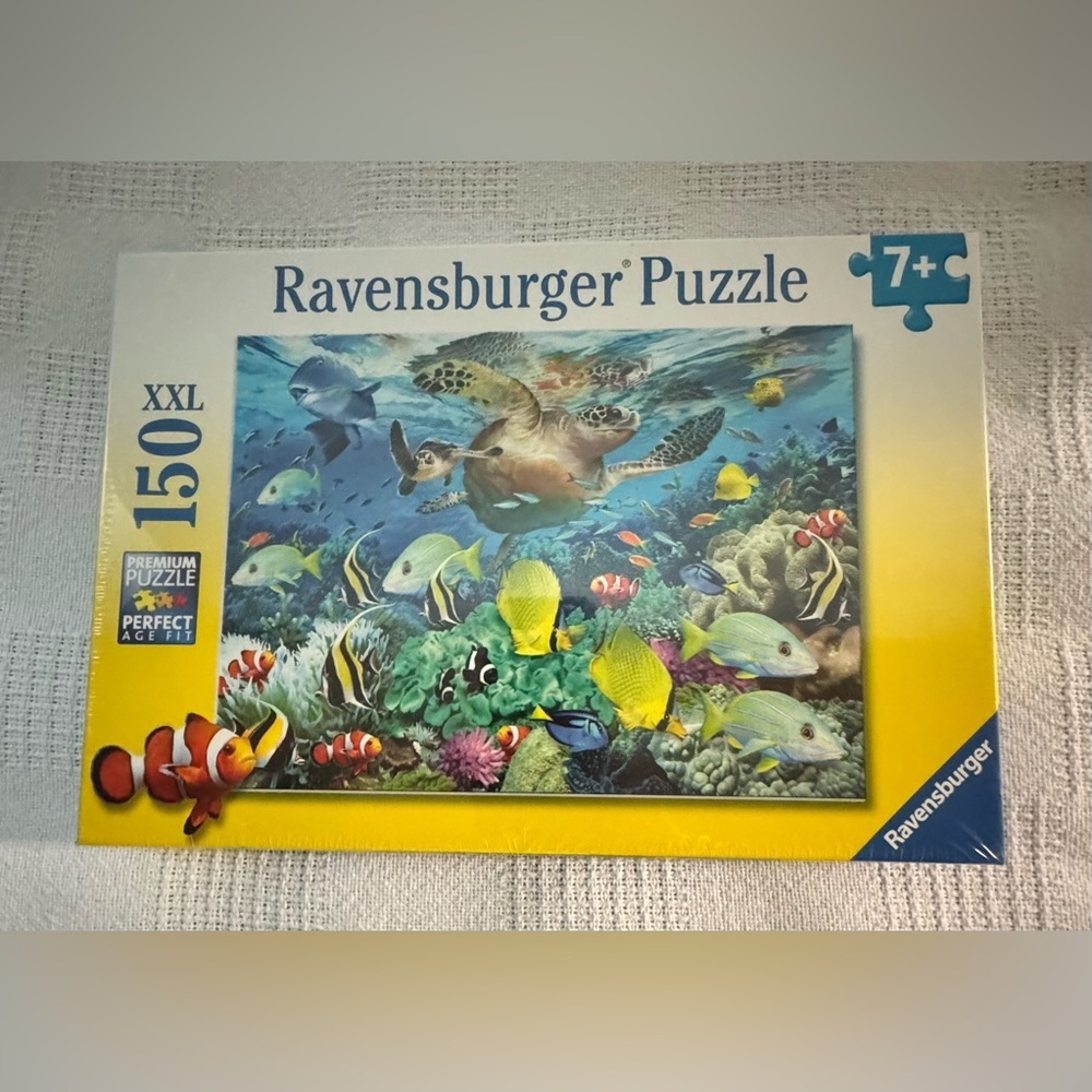 Ravensburger Vibrant Ocean Puzzle - Blue and Yellow Sea Life